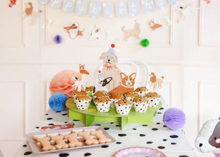 Hundeparty Kuchen und Muffinständer